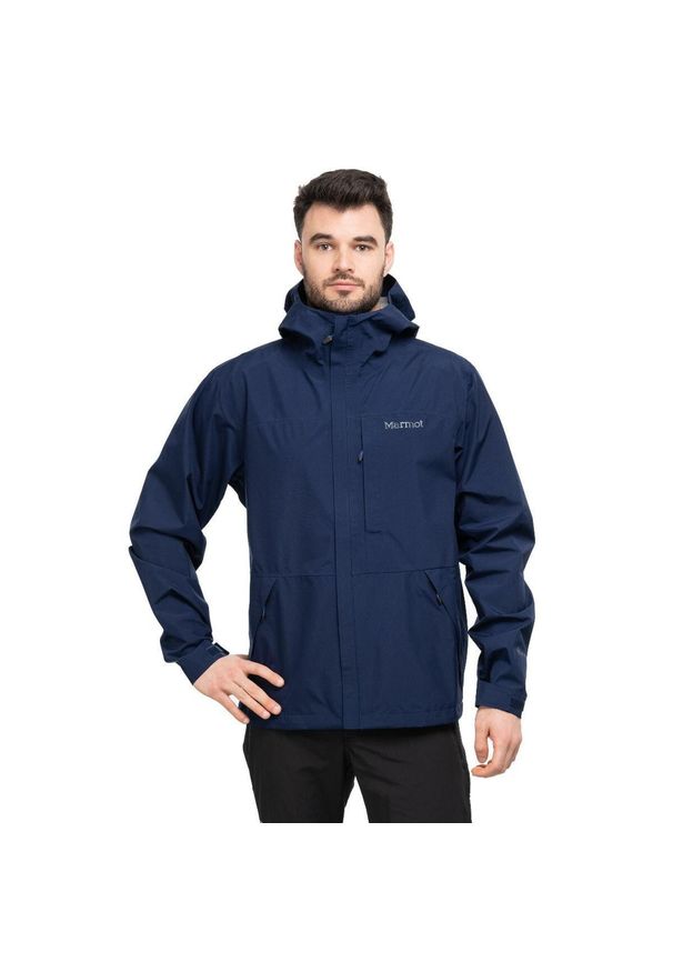 Marmot - Kurtka trekkingowa męska Minimalist. Kolor: niebieski. Technologia: Gore-Tex