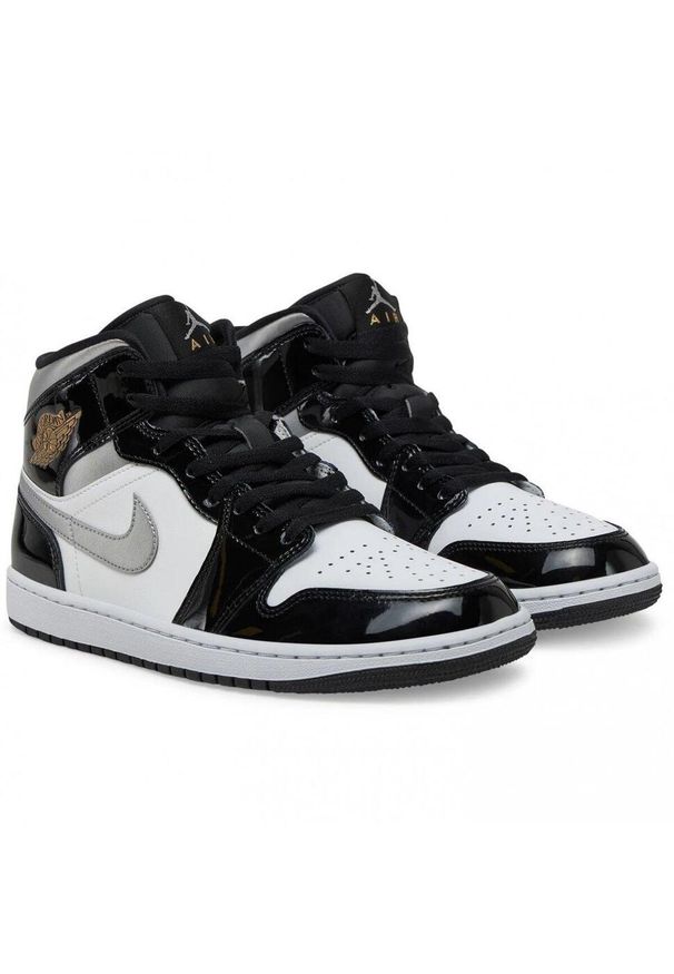 Buty męskie do koszykówki Air Jordan 1 Mid SE wielokolorowe. Kolor: czarny. Sport: koszykówka
