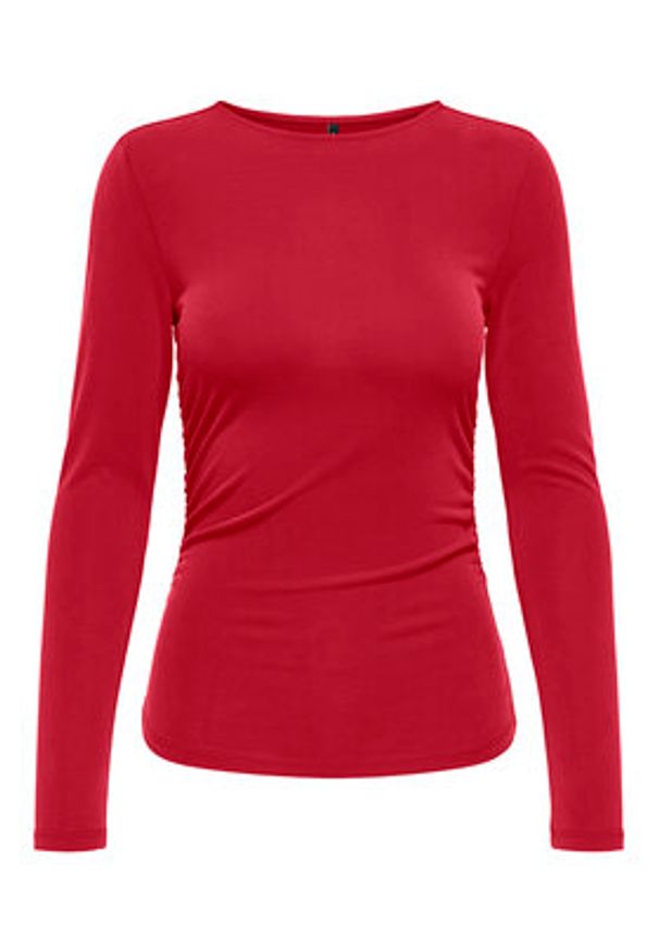 only - ONLY Bluzka Free Life 15365605 Czerwony Regular Fit. Kolor: czerwony. Materiał: syntetyk