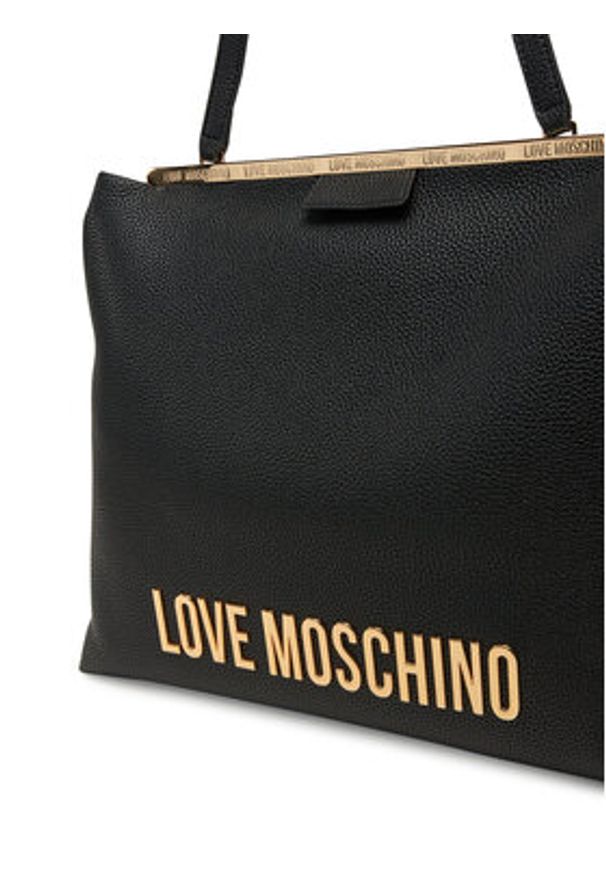 Love Moschino - LOVE MOSCHINO Torebka JC4054PP1MLG0000 Czarny. Kolor: czarny. Materiał: skórzane