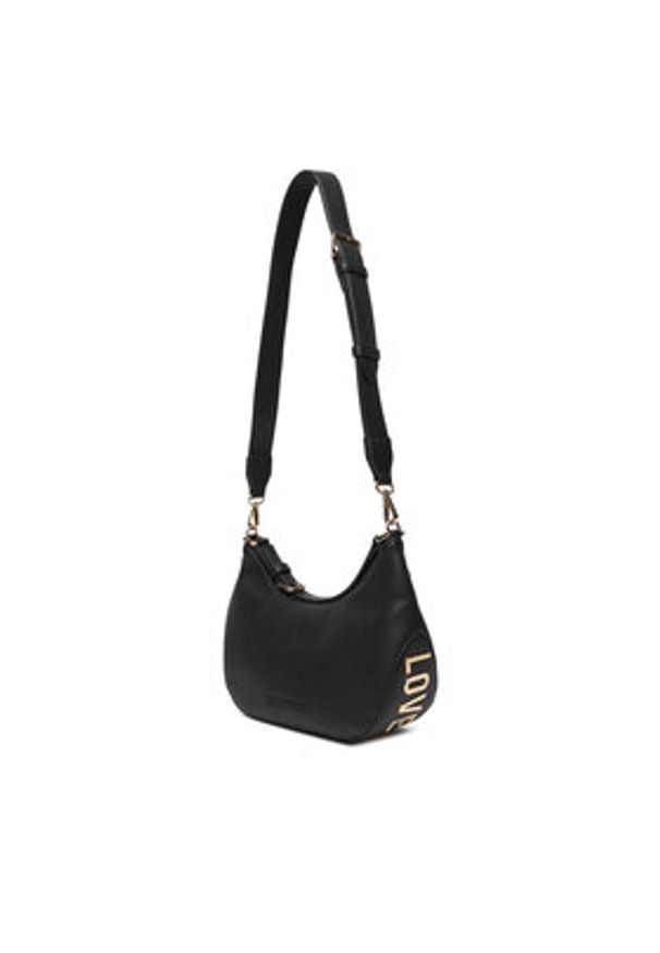 Love Moschino - LOVE MOSCHINO Torebka JC4018PP0NLT0000 Czarny. Kolor: czarny. Materiał: skórzane