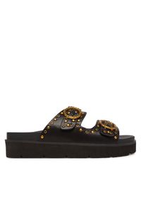Pepe Jeans Klapki PLS90679 Czarny. Kolor: czarny. Materiał: skóra