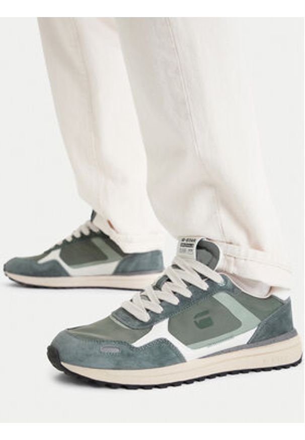 G-Star RAW - G-Star Raw Sneakersy EO-XAVI-01 Zielony. Kolor: zielony. Materiał: materiał