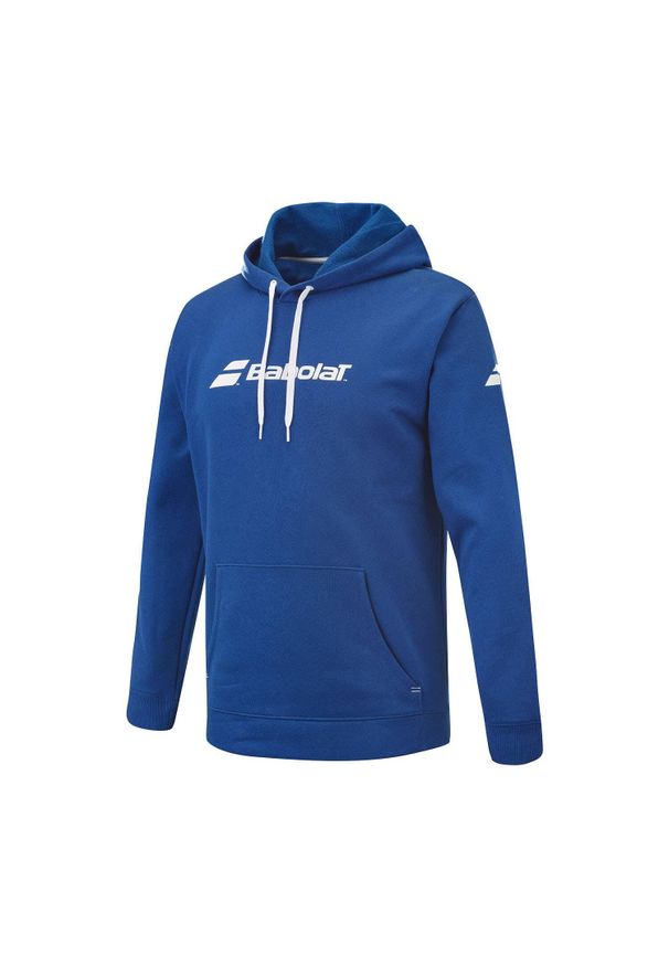 Bluza tenisowa męska Babolat Exercise Hood. Kolor: niebieski. Sport: tenis