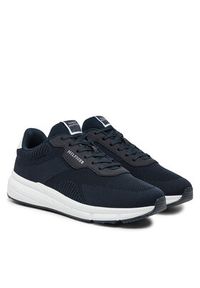 TOMMY HILFIGER - Tommy Hilfiger Sneakersy Lightweight Rwb Knit FM0FM05423 Granatowy. Kolor: niebieski. Materiał: materiał