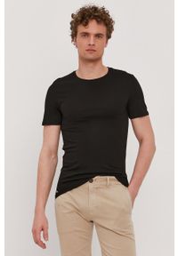 Lacoste - T-shirt (3-pack). Okazja: na co dzień. Kolor: czarny. Materiał: dzianina. Styl: casual