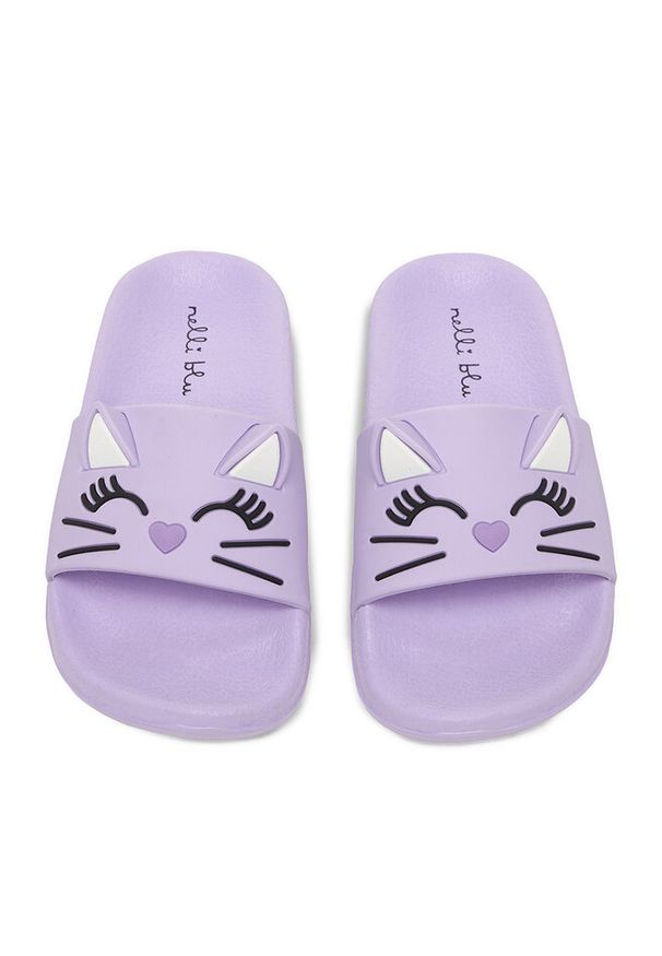 Klapki Nelli Blu. Kolor: fioletowy