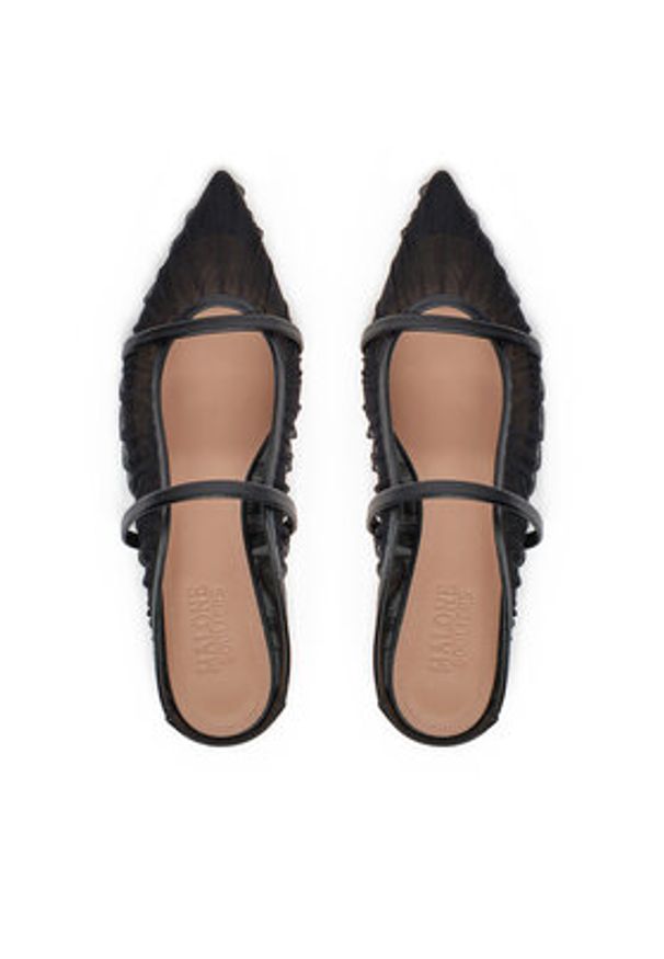 MALONE SOULIERS Klapki Maureen Flat 336 Czarny. Kolor: czarny. Materiał: materiał