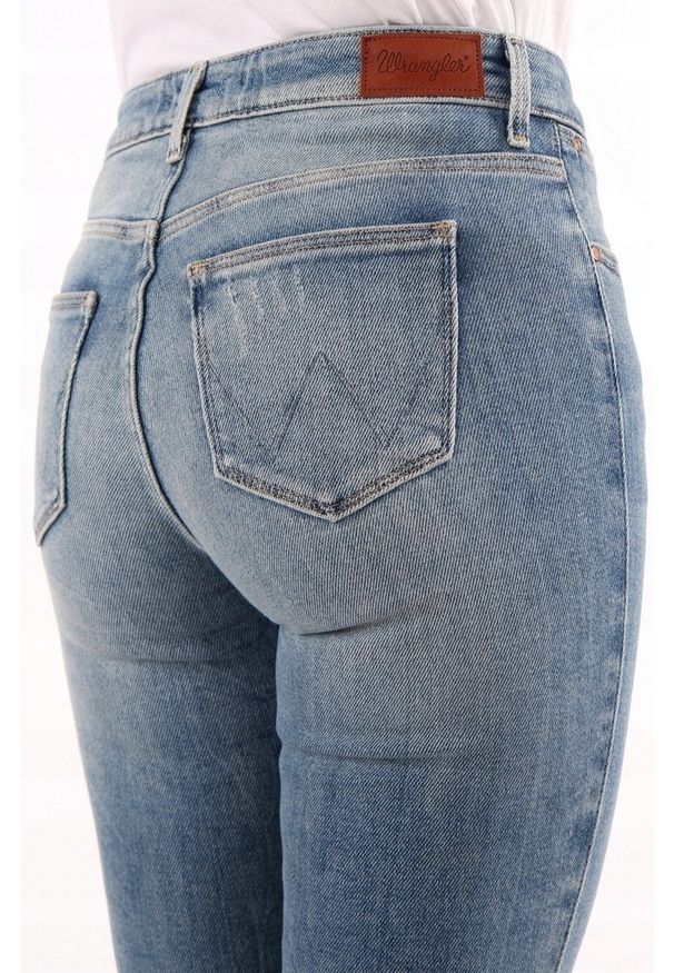 Wrangler - WRANGLER SKINNY DAMSKIE SPODNIE JEANSOWE ALL SHE WANTS W28KCZ99J