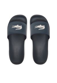 Lacoste Klapki Serve Sliders 7-49CMA0041 Granatowy. Kolor: niebieski. Materiał: skóra #4