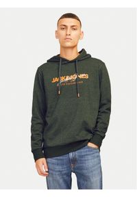 Jack & Jones - Jack&Jones Bluza Alvis 12256848 Zielony Standard Fit. Kolor: zielony. Materiał: bawełna