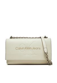 Calvin Klein Jeans Torebka K60K612221 Écru. Materiał: skórzane
