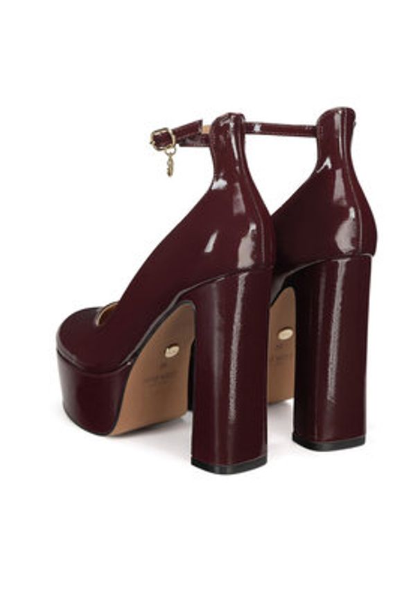 Nine West Czółenka WFA3040-1 Bordowy. Kolor: czerwony. Materiał: materiał