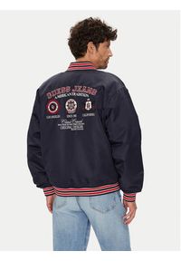 Guess Jeans Kurtka bomber M5YL15 WHAA2 Granatowy Regular Fit. Kolor: niebieski. Materiał: syntetyk #3