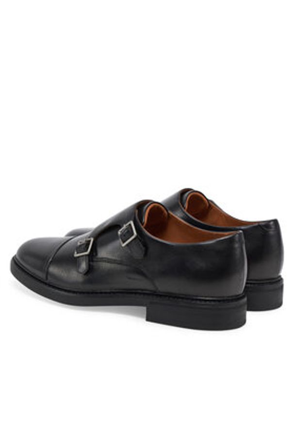 Polo Ralph Lauren Półbuty Asher Dbl Mk 803945278001 Czarny. Kolor: czarny. Materiał: skóra