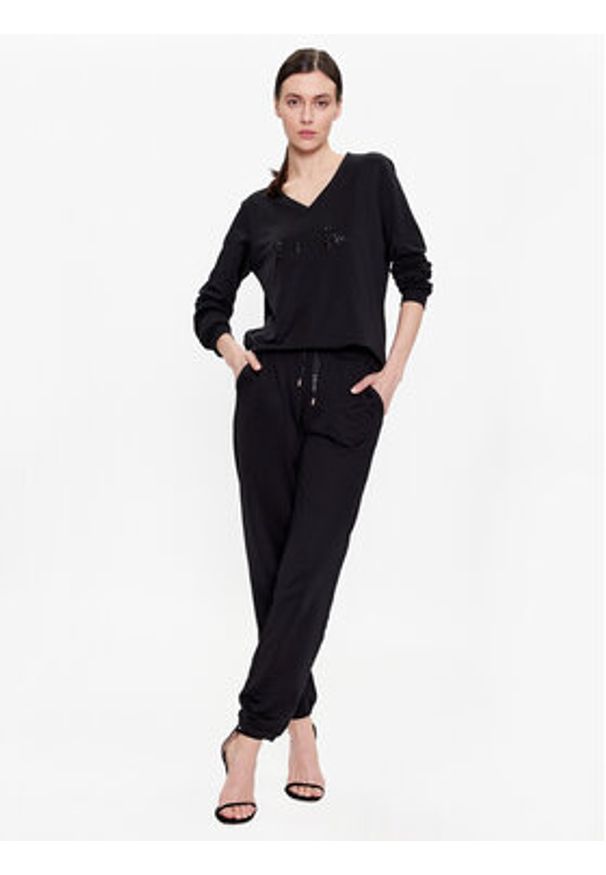 Liu Jo Sport Bluzka TA3216 F0869 Czarny Regular Fit. Kolor: czarny. Materiał: syntetyk. Styl: sportowy