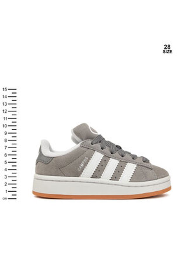 Adidas - adidas Sneakersy Campus 00s JI4330 Szary. Kolor: szary. Materiał: zamsz, skóra. Model: Adidas Campus