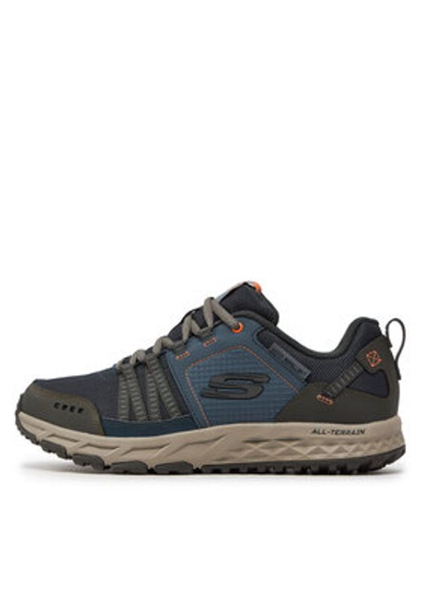 skechers - Skechers Sneakersy Escape Plan 51591/NVOR Granatowy. Kolor: niebieski. Materiał: materiał