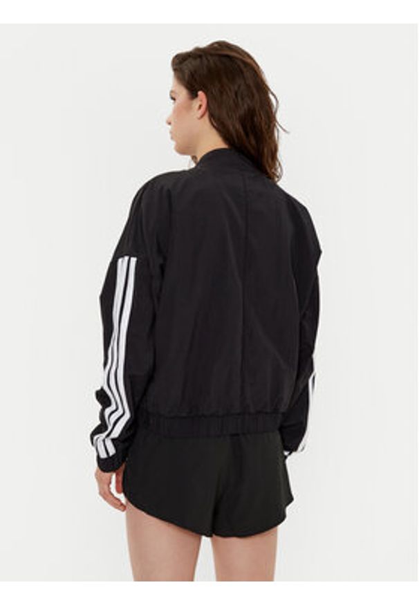 Adidas - adidas Kurtka bomber Essentials 3-Stripes JD5317 Czarny Loose Fit. Kolor: czarny. Materiał: syntetyk