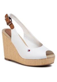 TOMMY HILFIGER - Tommy Hilfiger Espadryle Iconic Elena Sling Back Wedge FW0FW04789 Écru. Materiał: materiał #4