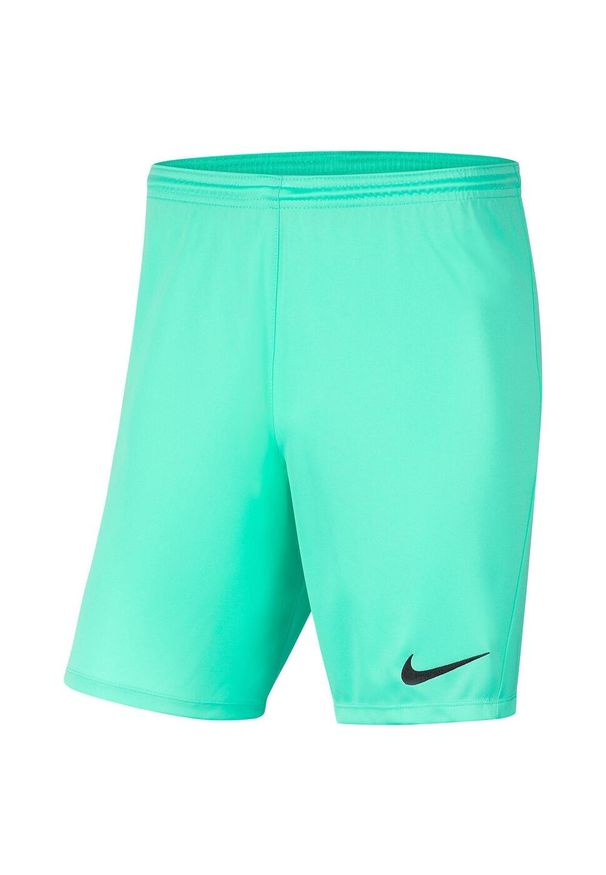 Spodnie piłkarskie męskie Nike Dry Park Iii. Kolor: zielony. Długość: krótkie. Sport: piłka nożna