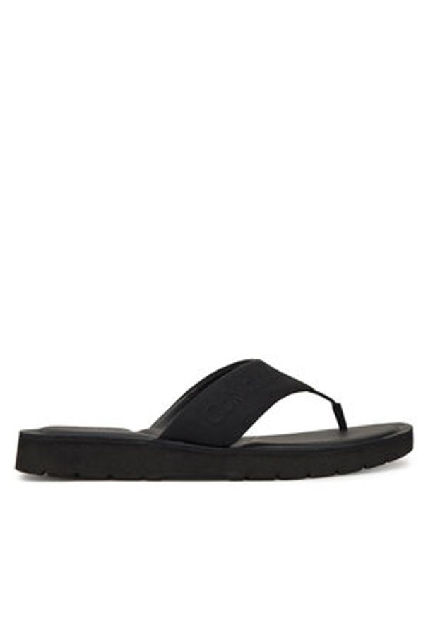 Calvin Klein Japonki Toepost Cv Logo HM0HM01745 Czarny. Kolor: czarny. Materiał: materiał