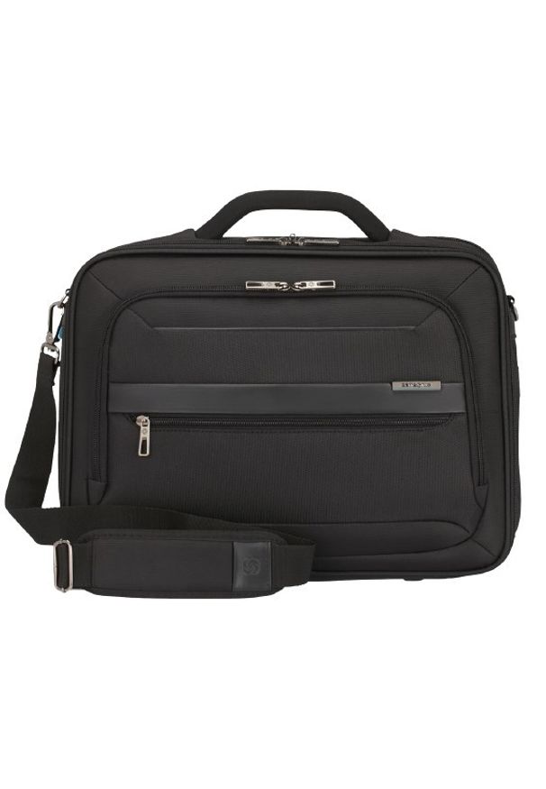 Samsonite Vectura Evo Office Case Plus 15.6'' czarny. Kolor: czarny. Materiał: materiał. Styl: elegancki