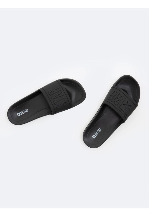 Big-Star - Klapki męskie plażowe czarne DD174690 900. Okazja: na plażę. Kolor: czarny. Materiał: materiał