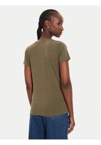 Pepe Jeans T-Shirt New Virginia PL505202 Zielony Slim Fit. Kolor: zielony. Materiał: bawełna #4
