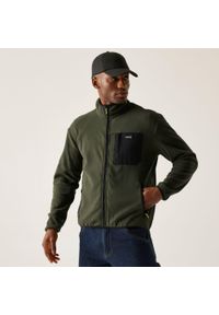 Regatta - Polar turystyczny męski Frankie Full Zip. Kolor: zielony. Materiał: polar. Sport: turystyka piesza #1