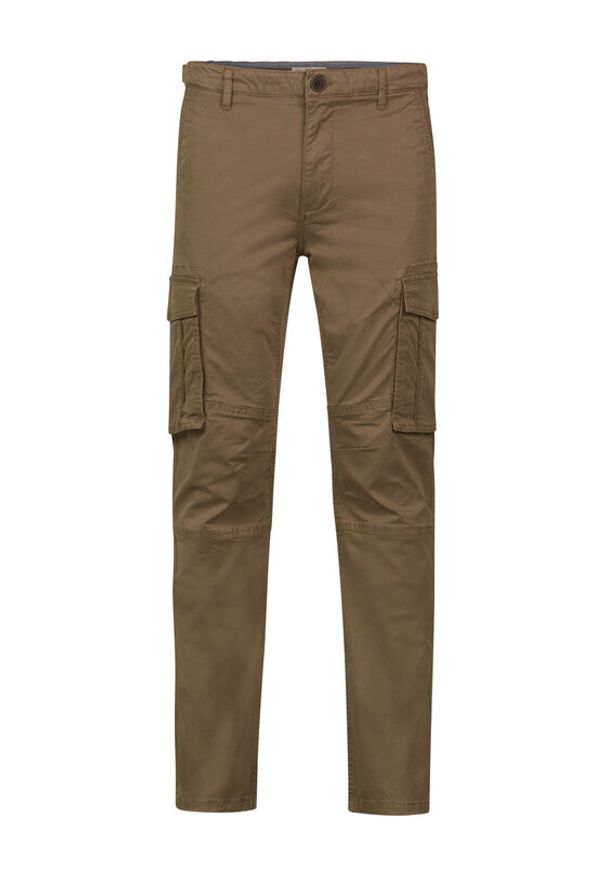 Petrol Industries Spodnie materiałowe M-1030-TRO581 Brązowy Regular Fit. Kolor: brązowy. Materiał: materiał