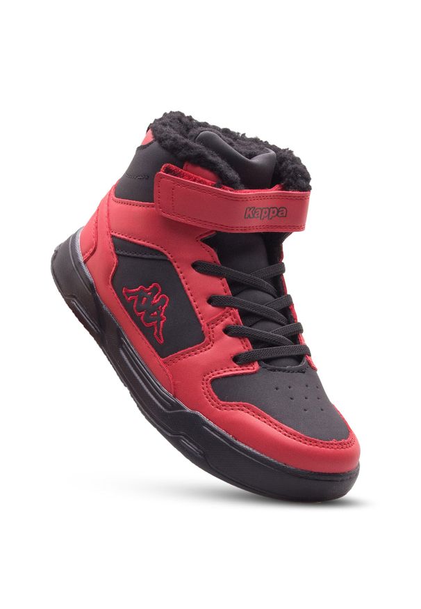 Kappa - Buty sportowe dziecięce KAPPA LINEUP FUR K sneakersy wysokie. Kolor: czerwony. Sport: turystyka piesza