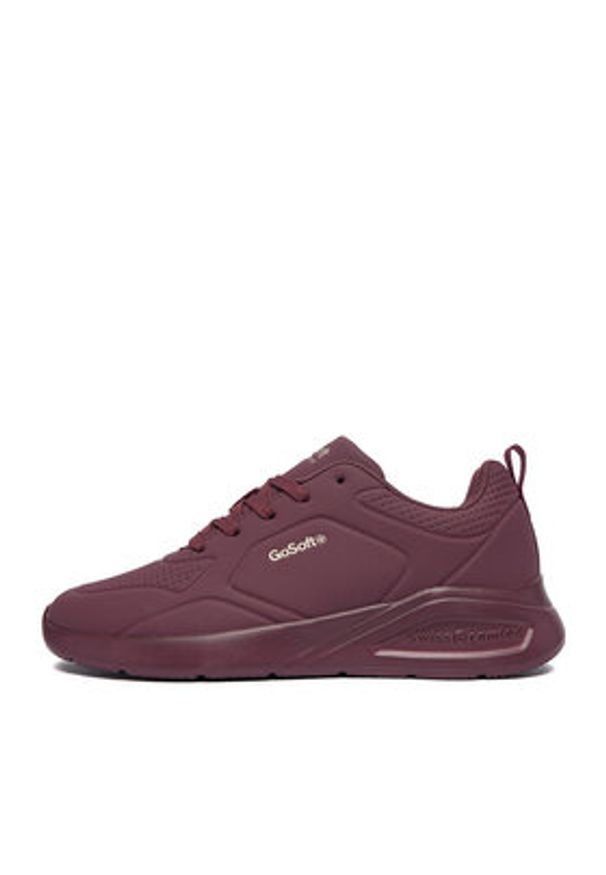 Go Soft Sneakersy CEOWB-V15-10372 Bordowy. Kolor: czerwony. Materiał: skóra