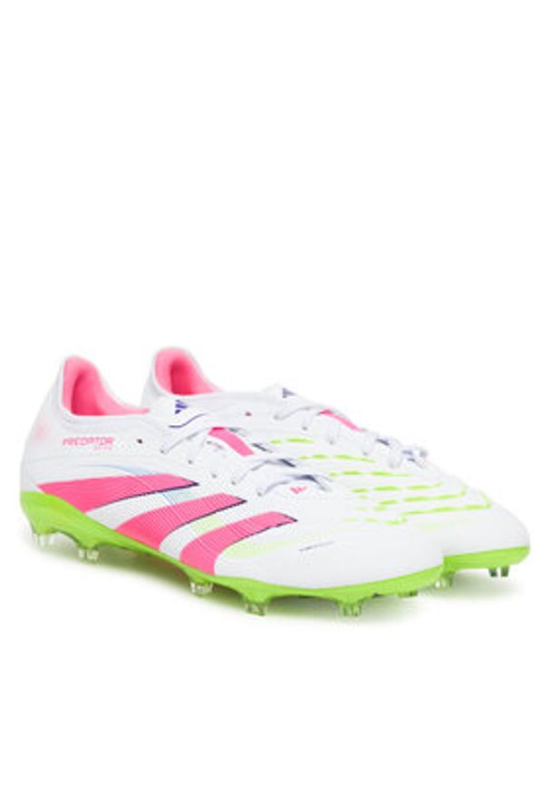 Adidas - adidas Buty do piłki nożnej Predator Pro Firm Ground ID3855 Biały. Kolor: biały. Materiał: skóra