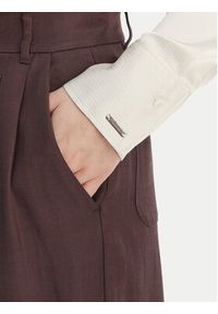 Calvin Klein Koszula Hammered LV044F129G Écru Regular Fit. Materiał: syntetyk #4