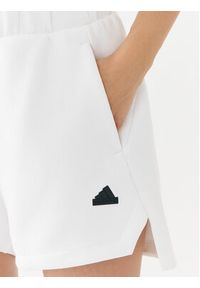 Adidas - adidas Szorty sportowe Z.N.E. IN5149 Biały Loose Fit. Kolor: biały. Materiał: bawełna #7