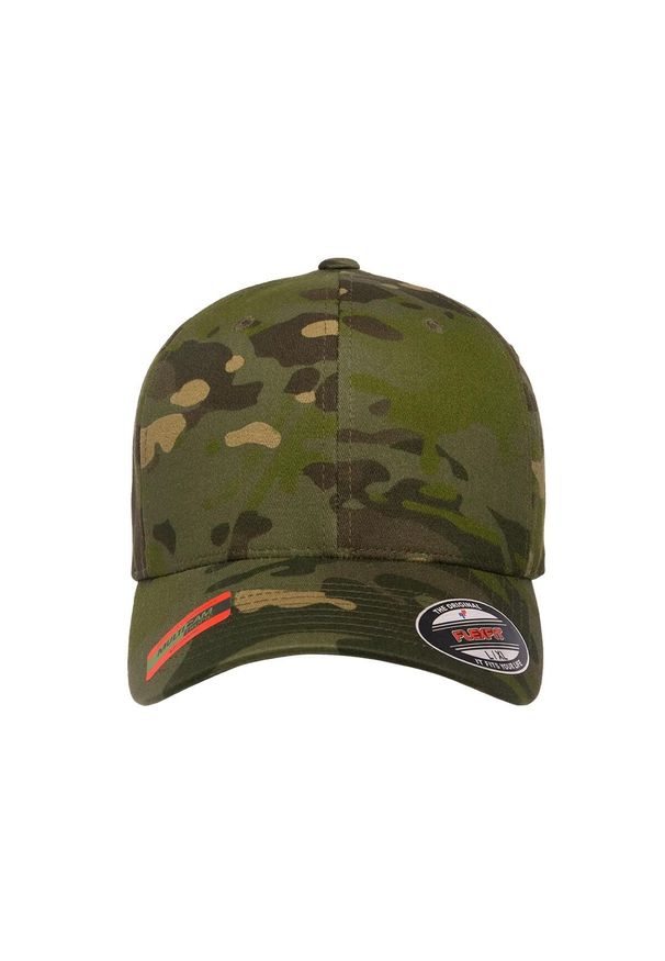 FLEXFIT - Czapka Z Daszkiem Multicam. Kolor: wielokolorowy, brązowy, zielony