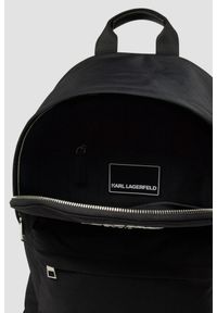 Karl Lagerfeld - KARL LAGERFELD Czarny męski plecak Nylon. Kolor: czarny. Materiał: nylon. Styl: casual #8