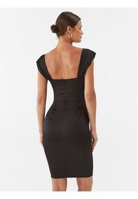 Rinascimento Sukienka koktajlowa CFC0115251003 Czarny Slim Fit. Kolor: czarny. Materiał: syntetyk. Styl: wizytowy #3