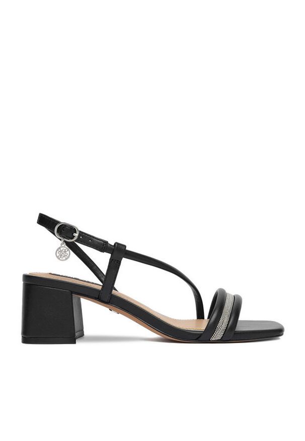 Nine West Sandały EO-LS505187-13 Czarny. Kolor: czarny. Materiał: materiał