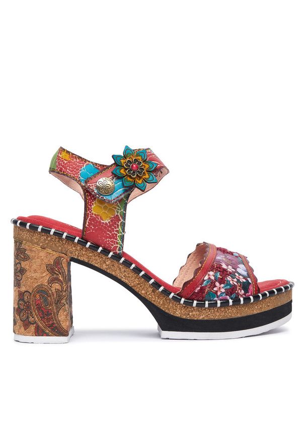 Sandały Laura Vita. Kolor: czerwony