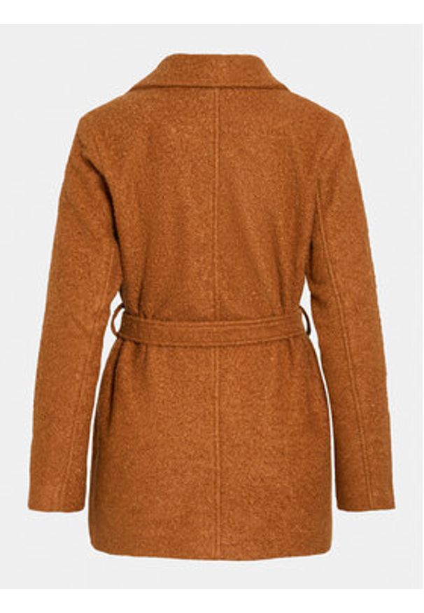 Vila Płaszcz przejściowy Tjekki 14094308 Brązowy Regular Fit. Kolor: brązowy. Materiał: syntetyk