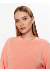 Guess Bluza V3BQ15 K7UW2 Koralowy Regular Fit. Kolor: pomarańczowy. Materiał: wiskoza #5