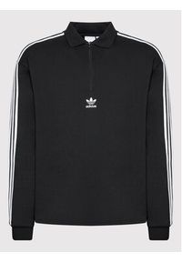 Adidas - adidas Bluza adicolor 3 Stripes HK7425 Czarny Relaxed Fit. Kolor: czarny. Materiał: bawełna #3