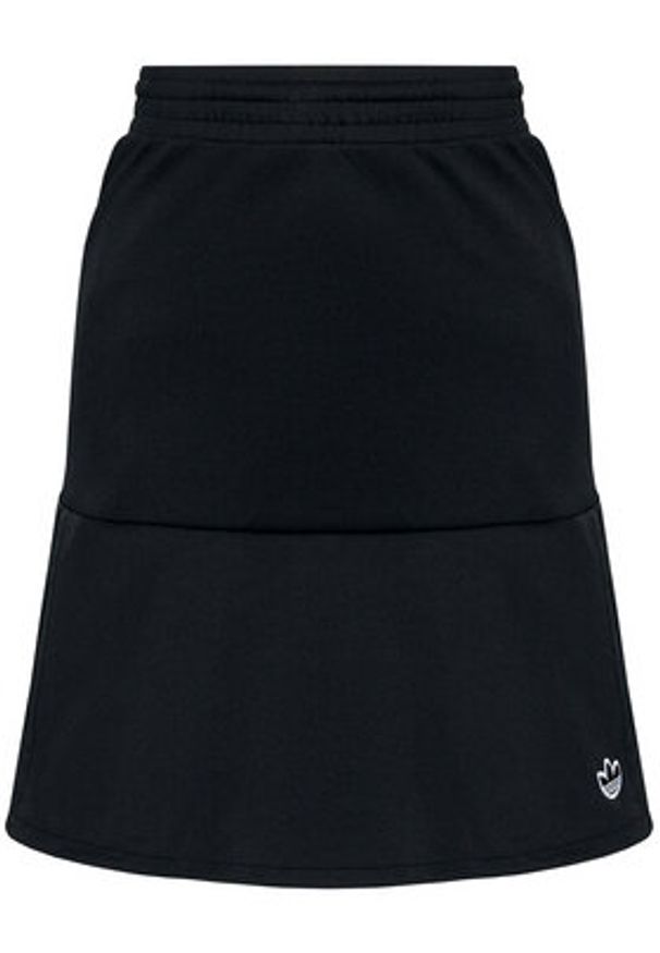 Adidas - adidas Spódnica dresowa GN3144 Czarny Standard Fit. Kolor: czarny. Materiał: bawełna
