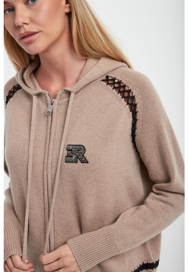 Ermanno Firenze - Sweter damski wełniany ERMANNO FIRENZE. Materiał: wełna