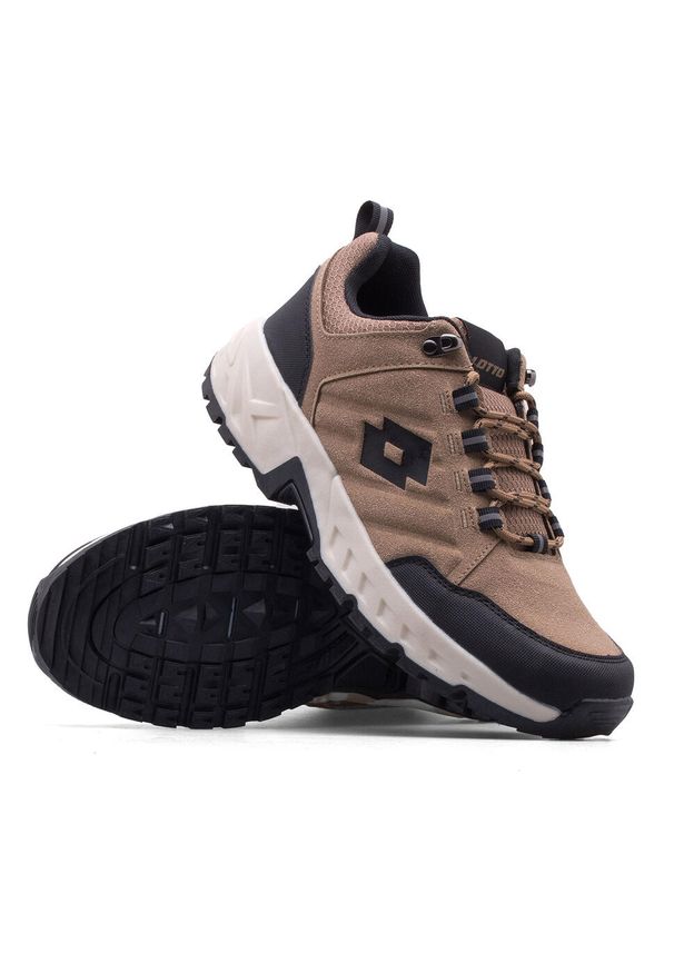 Buty sportowe LOTTO KETCHAM sneakersy. Kolor: czarny, brązowy, wielokolorowy. Sport: turystyka piesza