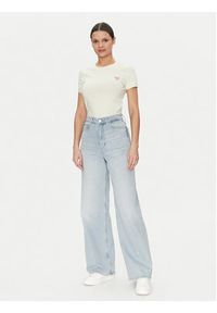 Guess T-Shirt W2YI44 J1314 Żółty Slim Fit. Kolor: żółty. Materiał: bawełna #5