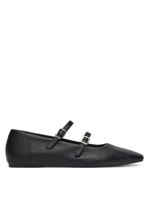 DeeZee Baleriny DZRP0468-10 Czarny. Kolor: czarny. Materiał: skóra