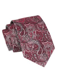 Alties - Krawat - ALTIES - Czerwień w Orientalny Wzór. Kolor: czerwony. Materiał: tkanina. Styl: elegancki, wizytowy